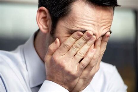 pijn bij een man met prostatitis
